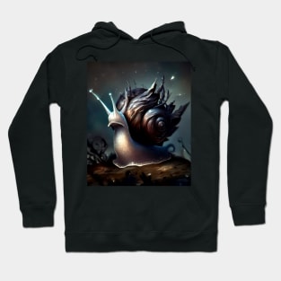 Spooky dark fantasy snail Hoodie